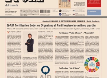 SU IL SOLE 24 ORE DI OGGI SI PARLA DI Q-AID CERTIFICATION BODY