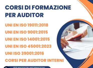 Prossimamente a calendario: Corsi Auditor ISO