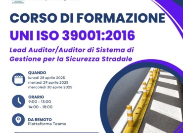 Diventa Lead Auditor/ Auditor di Sistema di Gestione per la Sicurezza Stradale